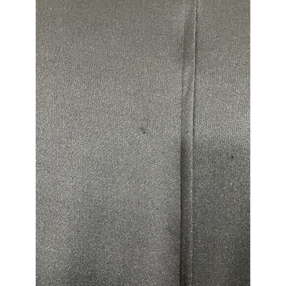 Vintage Womens Draped Front Midi Dress 8 Black Glam Party Formal Cocktail 80s - Picture 8 of 12